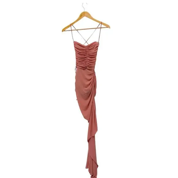 NWT‎ Michael Costello x REVOLVE Follie Gown in Mauve Women’s Size Small - Picture 4 of 7